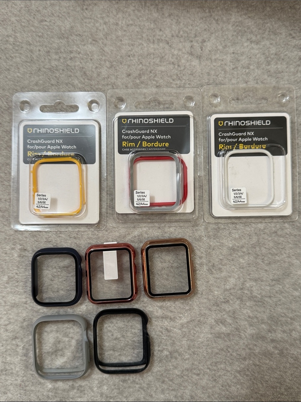 RhinoShield CrashGuard NX Apple Watch Rims - Multi Color ( 8 pieces )